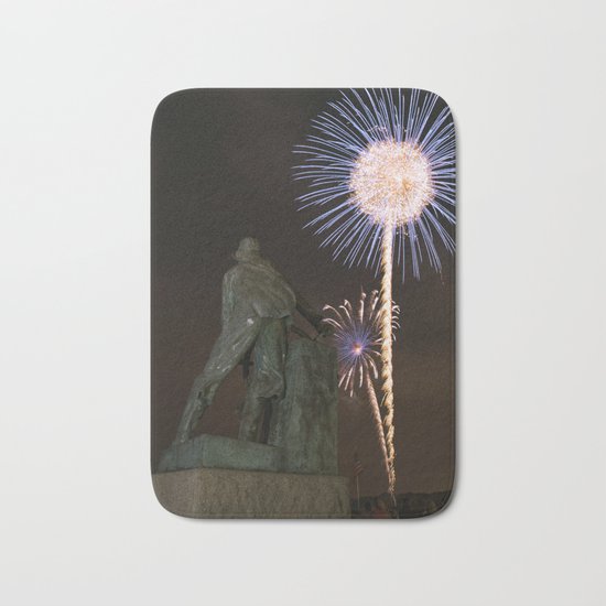 Fisherman's Memorial fireworks Bath Mat