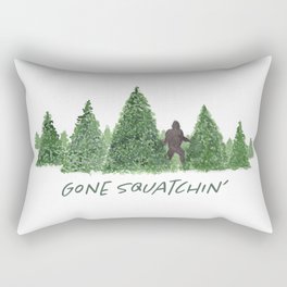 Gone Squatchin' Forest Edition Rectangular Pillow