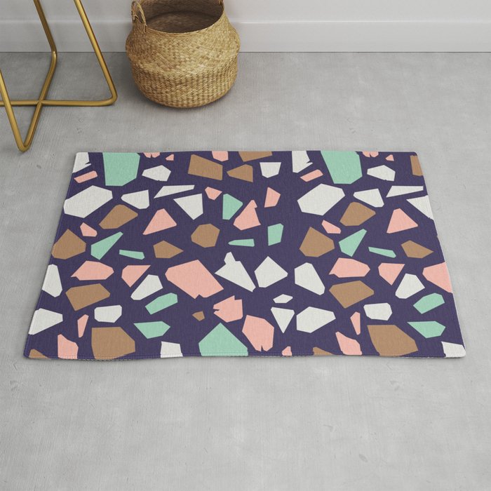 Large Speckles Mosaic Terrazzo Rug