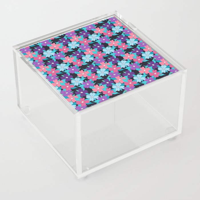 pink black blue flowering dogwood symbolize rebirth and hope Acrylic Box