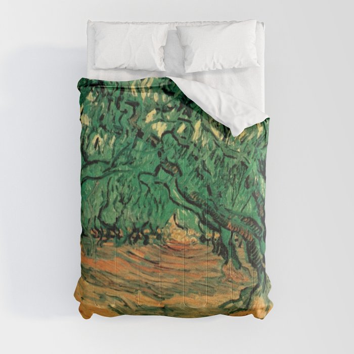 Olive Trees by Vincent Van Gogh 1889 Comforter
