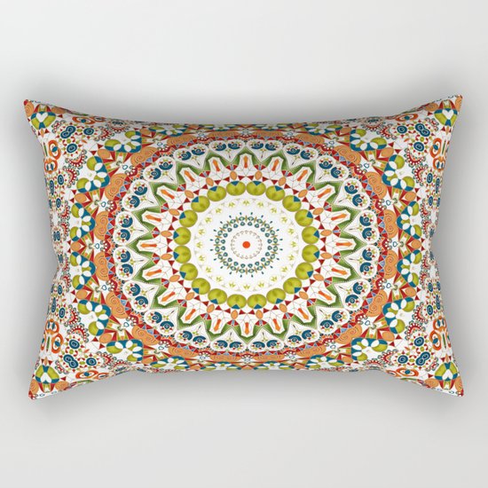 Abstract Ethnic ornament. Rustic . Rectangular Pillow