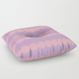Purple Pink - Round Pattern Floor Pillow