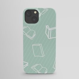Hand Drawn Pattern with Books iPhone Case