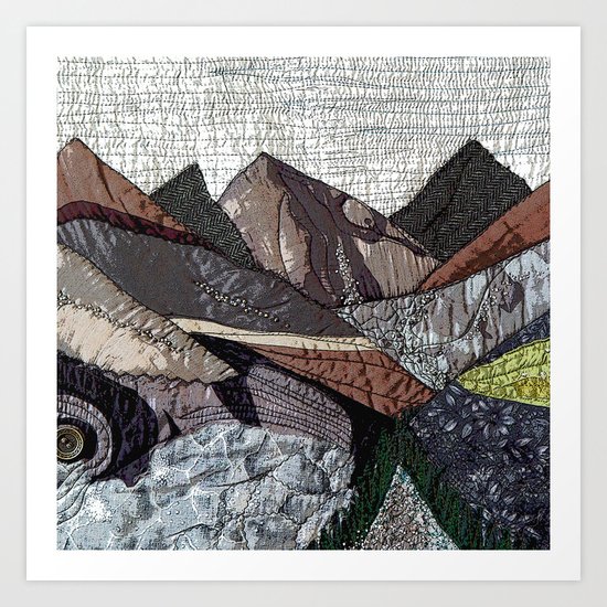 Spring in the mountains Art Print