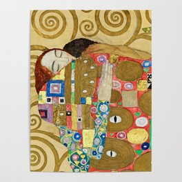 Gustav Klimt Fulfillment detail Poster