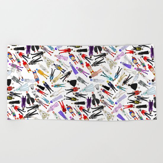 Costume Party 1 Beach Towel