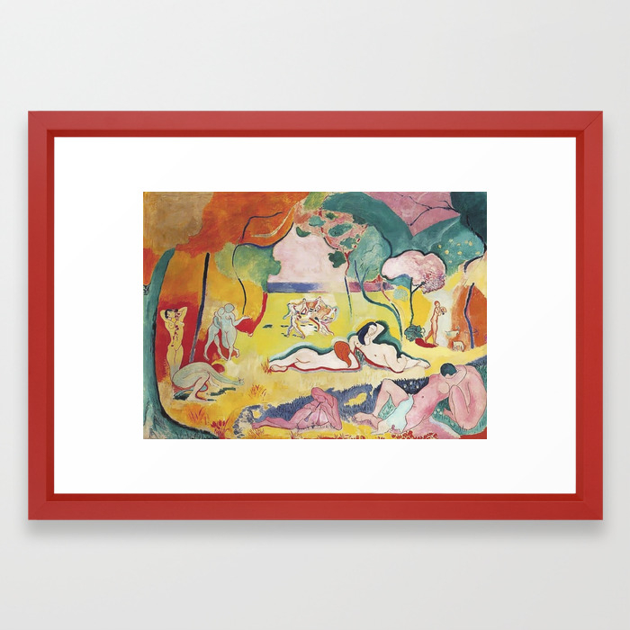 matisse le bonheur de vivre the joy of life by henri matisse framed art print by zestforart