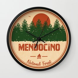 Mendocino National Forest Wall Clock