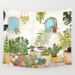 plant lady Wall Tapestry