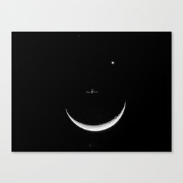Conjunción Luna & Venus Canvas Print
