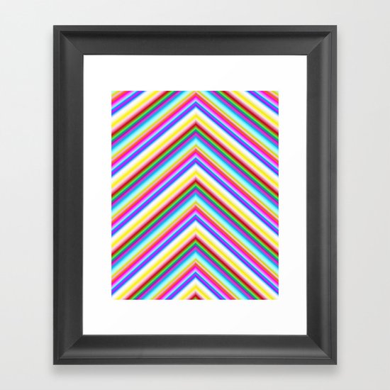 Chevron 8 Framed Art Print