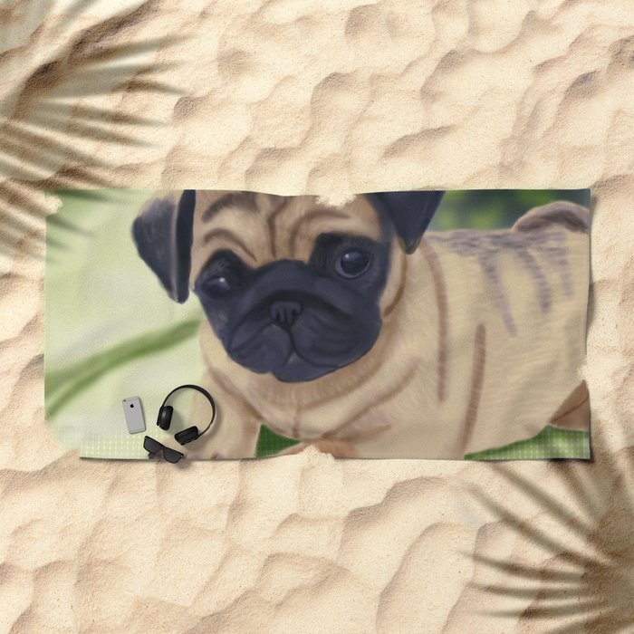 pug towel