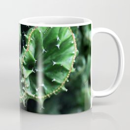 Emerald green Cactus Botanical Photography, Nature, Macro, Coffee Mug