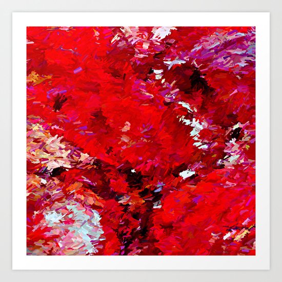 Red Rocks Abstract Art Print By Danaroper Society6