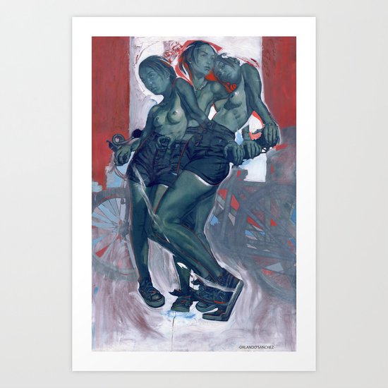 Tasha's Lovely Bike Art Print