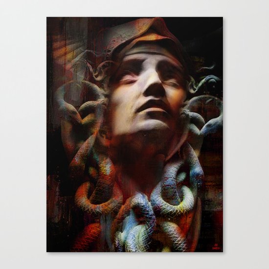 The last moments of Medusa Canvas Print
