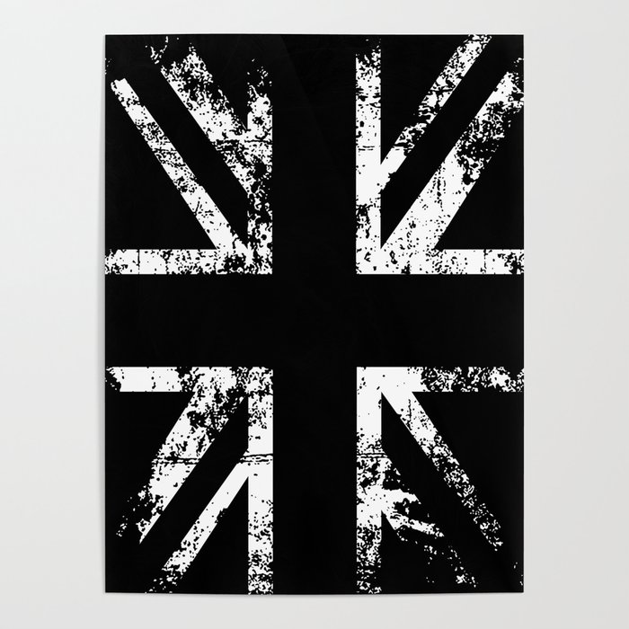 United Kingdom Black Flag Poster