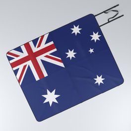 Australia Flag Print Australia Country Pride Patriotic Picnic Blanket