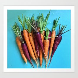 Garden Carrots Art Print