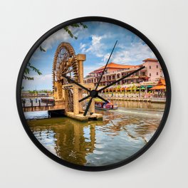 Sultanate Watermill Malacca Wall Clock | Malacca, Digital, Malaysia, Melakarivercruise, Melakariver, Malaccawatermill, Malaysialandmark, Adrianevans, Color, Melaka 