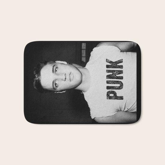 Elvis is a Punk Bath Mat