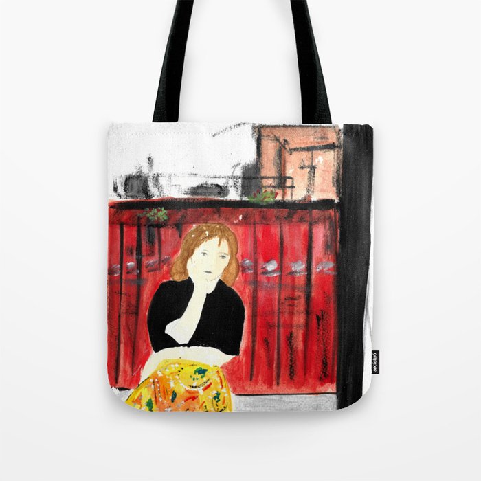 Portrait of my Mother in Rome French Fine Art Painting Tote Bag