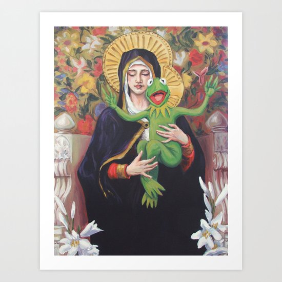 Virgin of the Lily Pad Art Print