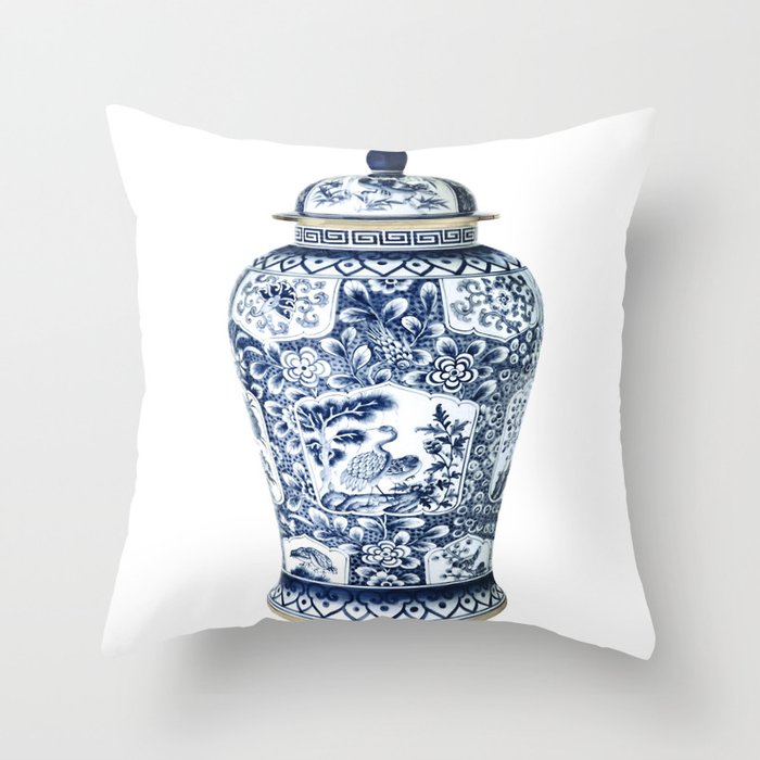 Blue and white chinoiserie pillows hot sale
