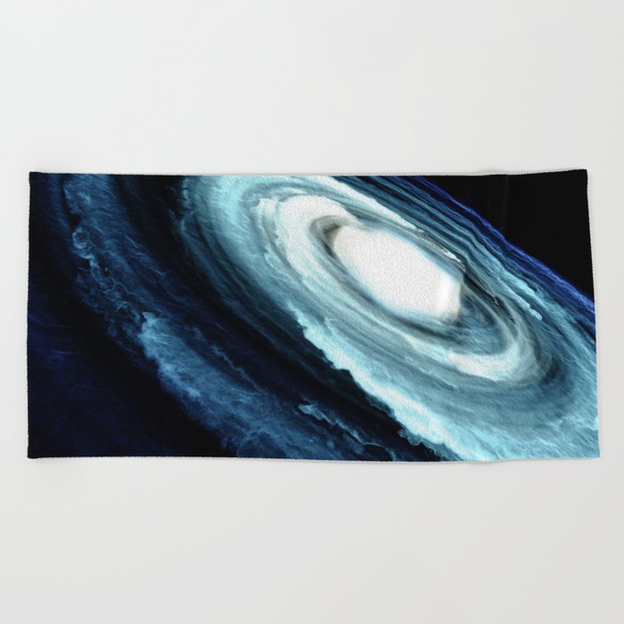 Blue Galaxy Beach Towel