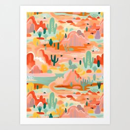 Cactus Canyon Art Print