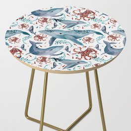 Whales and Octopuses Side Table