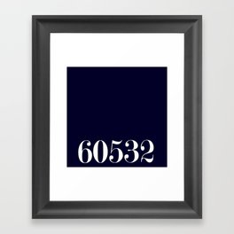 60532 Navy zipcode Framed Art Print