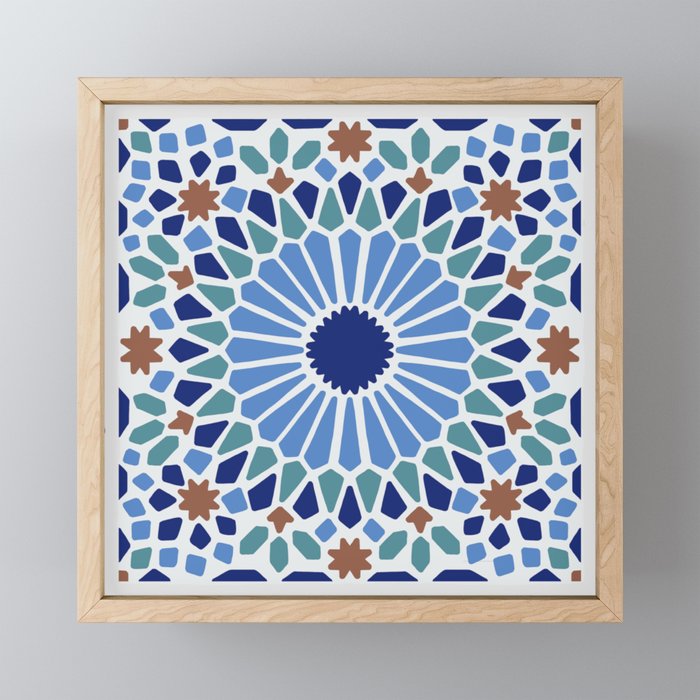 Moorish Pattern - 001 Framed Mini Art Print