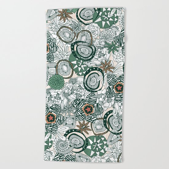 succulents limited Beach Towel