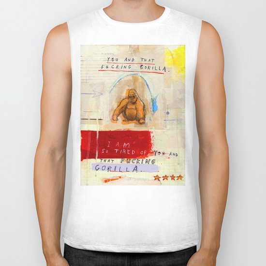 Gratuitous Simian Profanity. Biker Tank