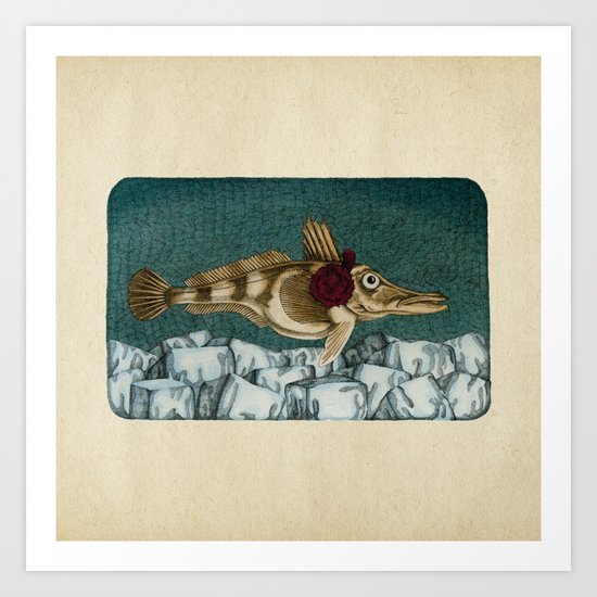 The Ice Fish Cometh Art Print