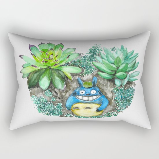 succulent plant set Rectangular Pillow