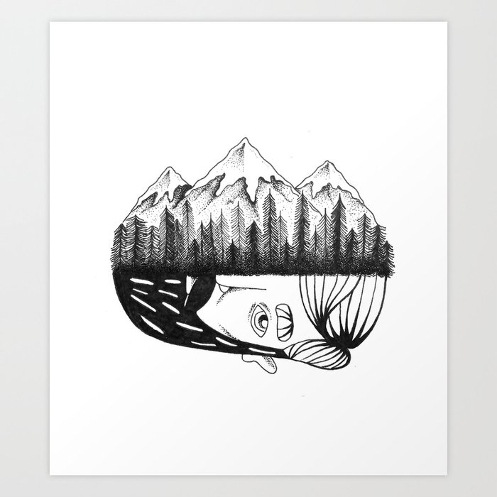 Mountain Child  Art Print