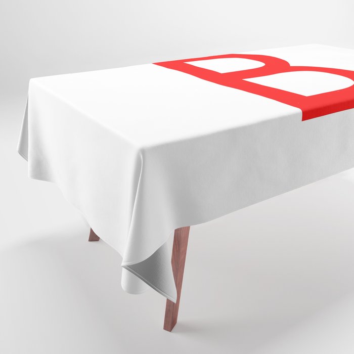 LETTER B (RED-WHITE) Tablecloth