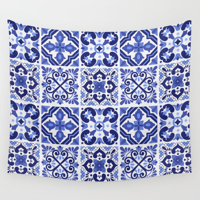 Mediterranean Tiles Design Nº1 Wall Tapestry