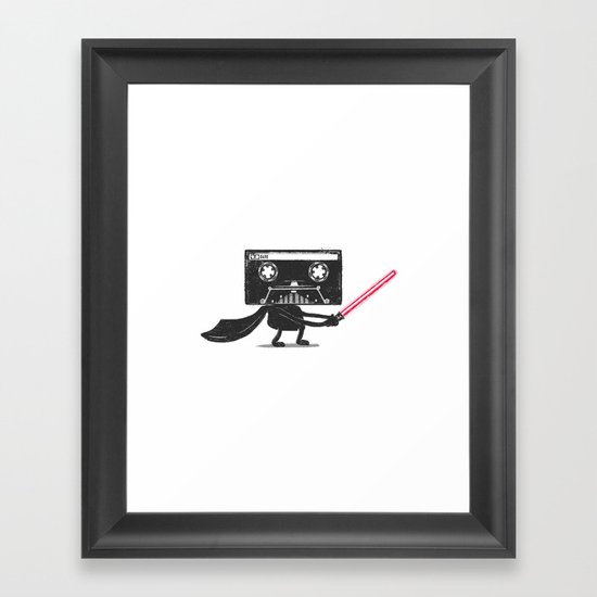 Media Wars: The Cassette Strikes Back Framed Art Print