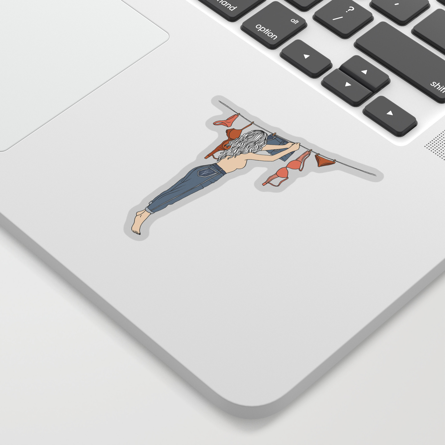 Girl Next Door Sticker By Rebeccaflattley Society6