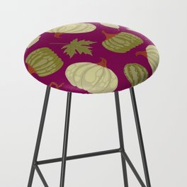 Green Pumpkin Texture. Colorful Seamless Pattern Bar Stool