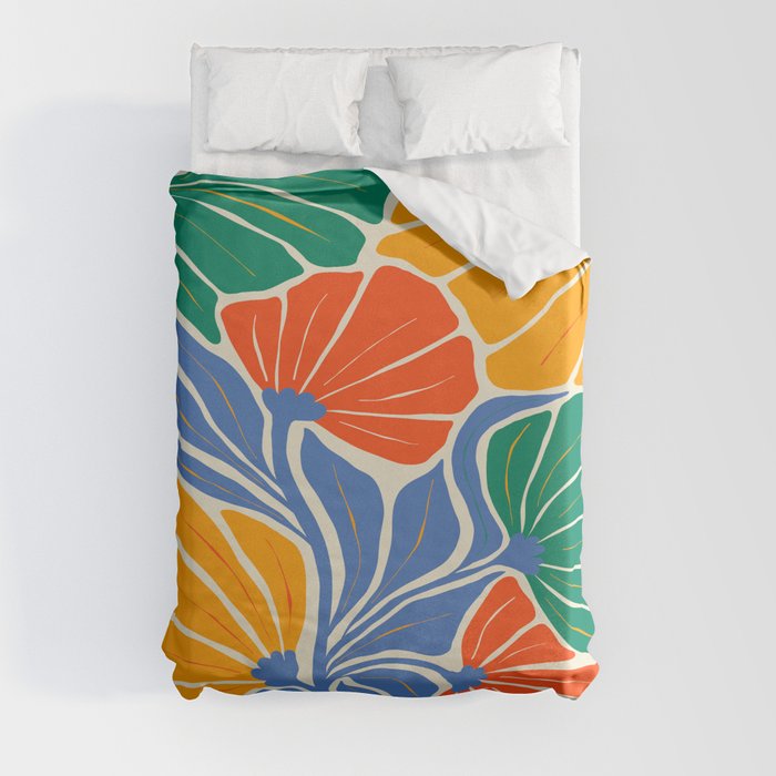 Starlight Summer: Matisse Foliage | Flower Market 002 Duvet Cover
