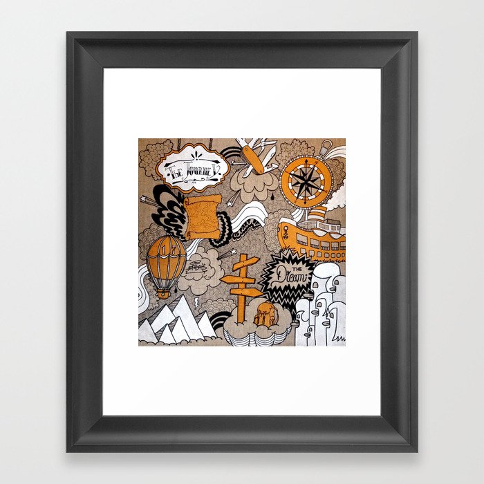 The Journey Is Part Of The Dream  Framed Art Print