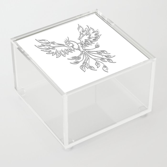 White Phoenix Acrylic Box