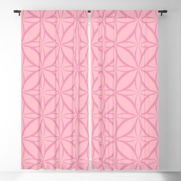 Pink Repeat Pattern Blackout Curtain