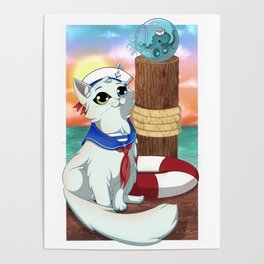 Sailor Kitty Poster