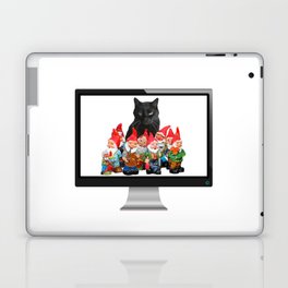 Snoki - Black Cat Gnomes - Computer Screen - IT specialist Laptop Skin